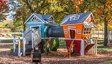PrairiePlay playhouse area