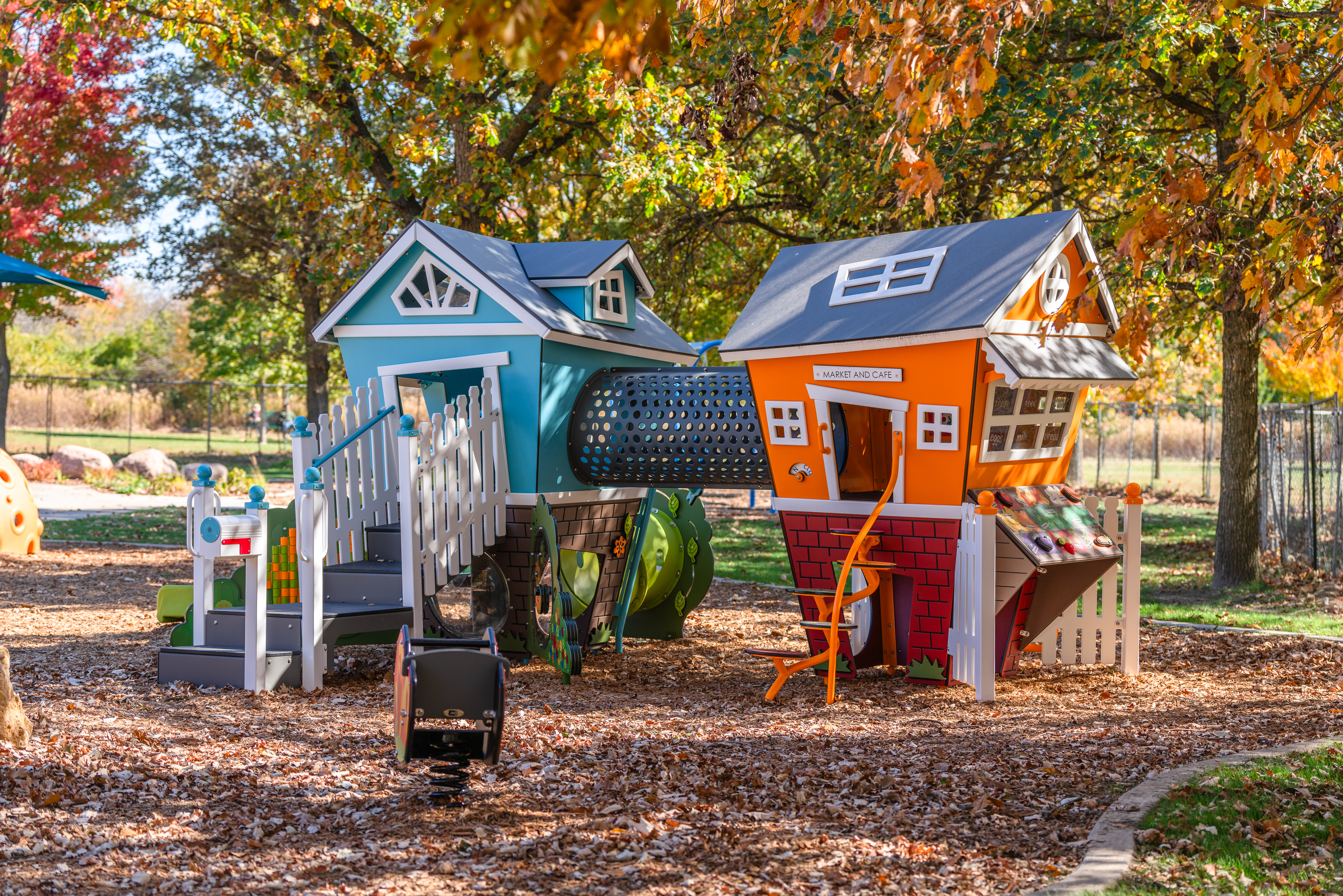 Accessible play features at PrairiePlay