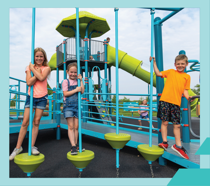 Covered accessible picnic area at Promise Park