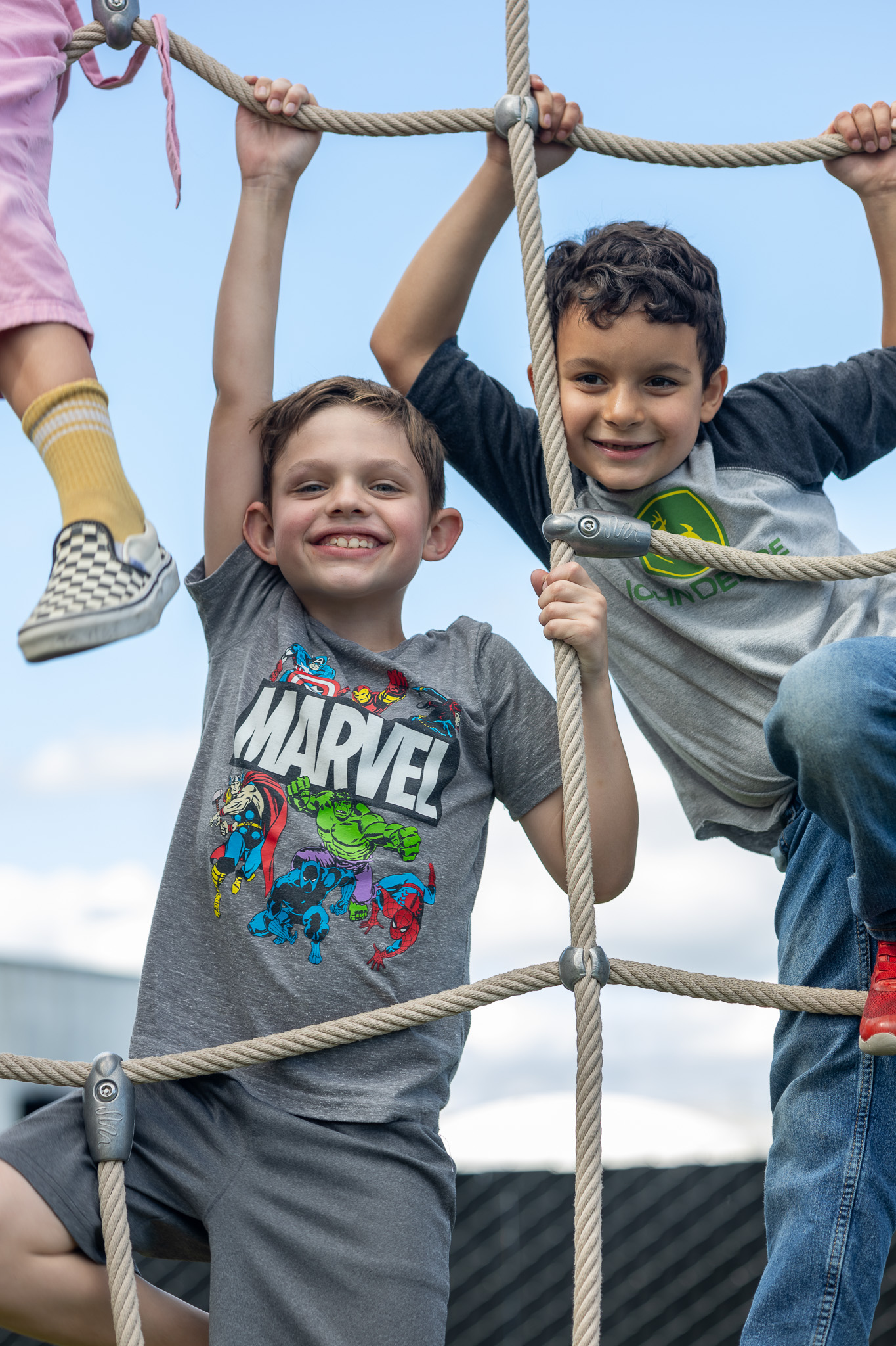 Additional view of the adaptive and inclusive playground at the Albany YMCA