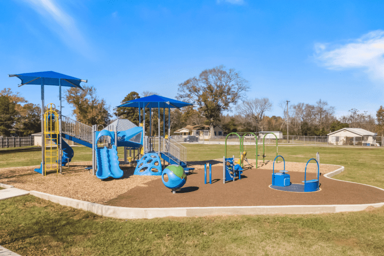 Accessible park play area in Natchitoches