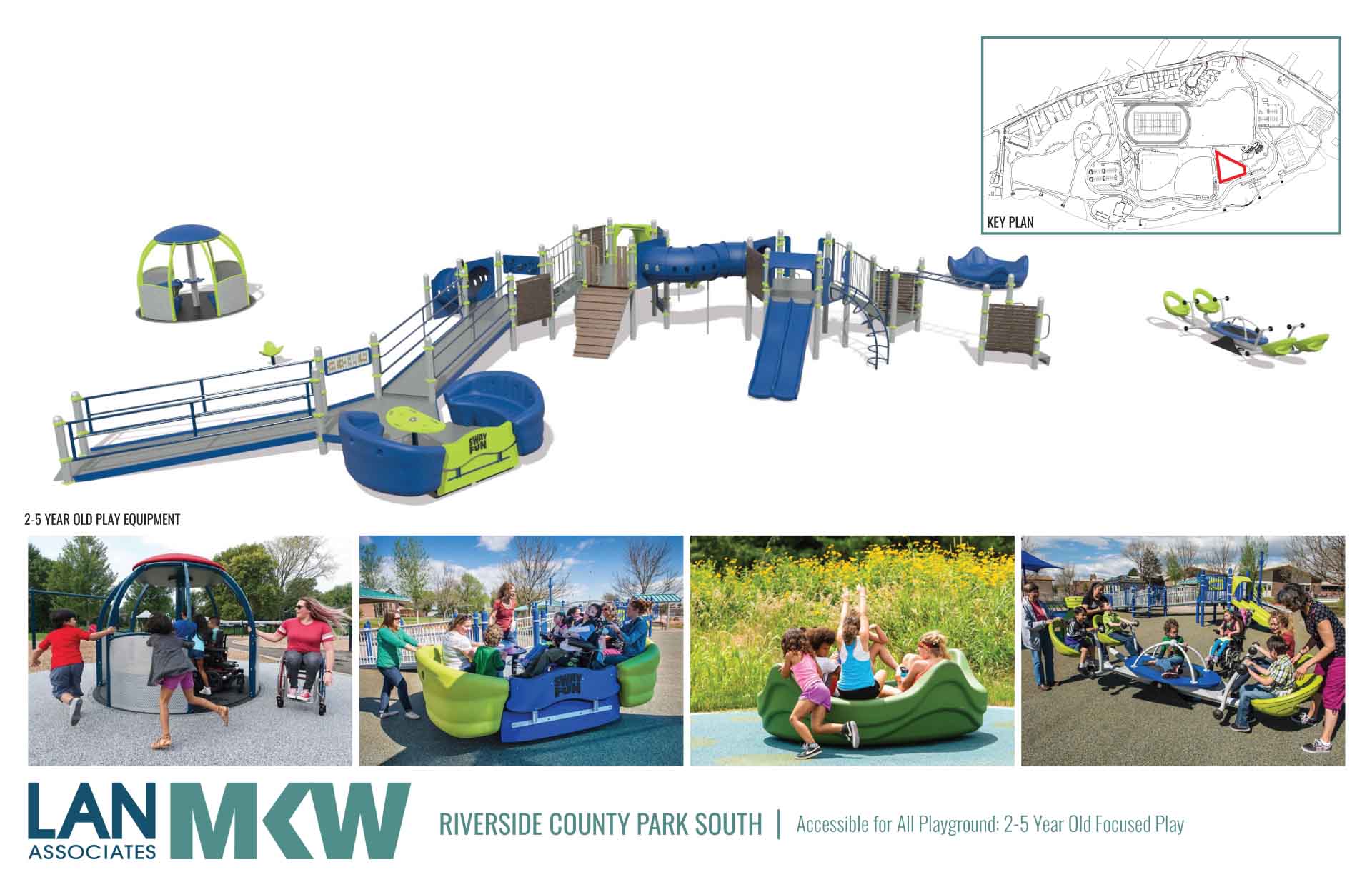 Official rendering of the Riverside County Park Completely Inclusive Playground