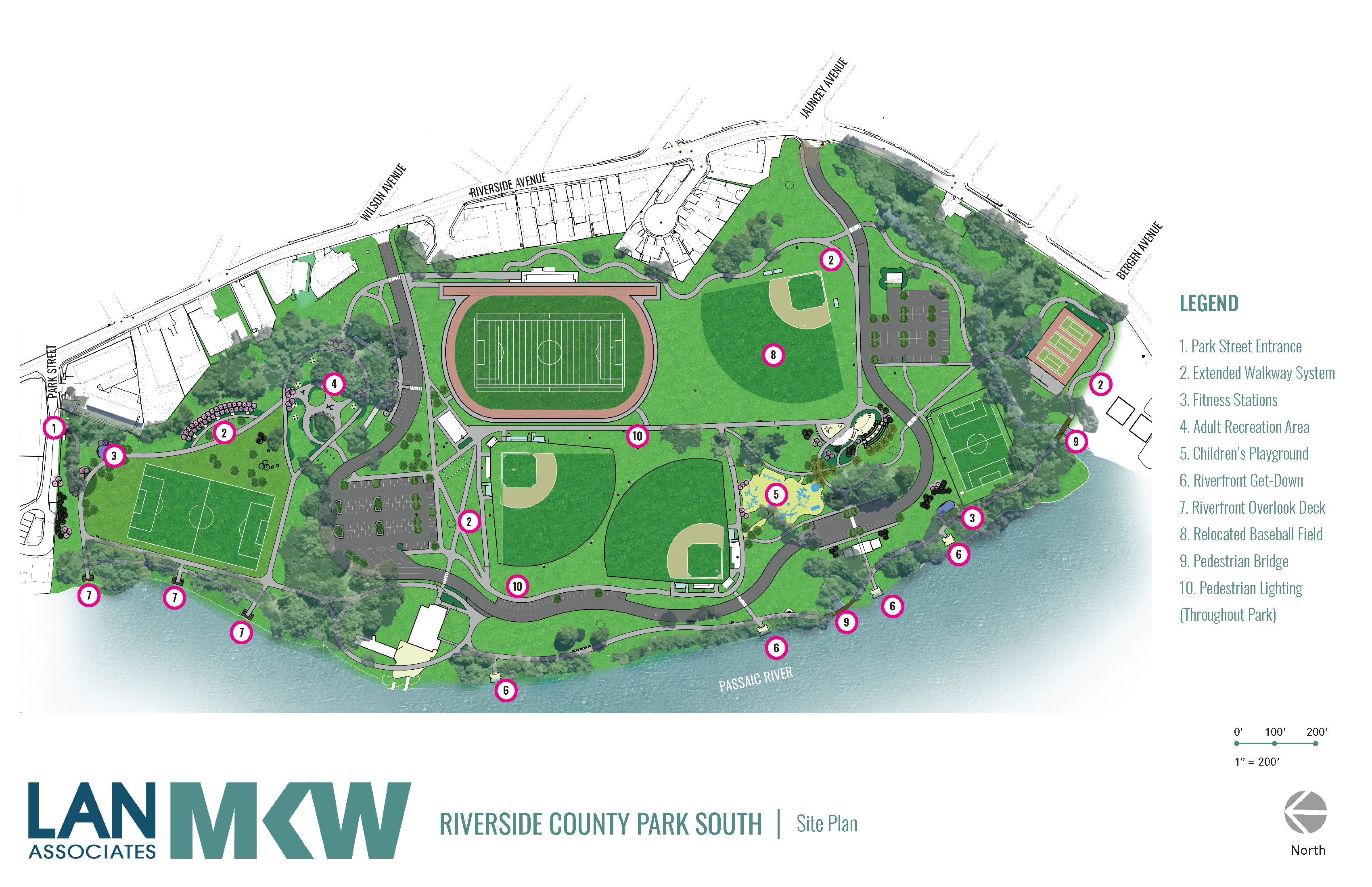 Map for Riverside County Park South inclusive playground project
