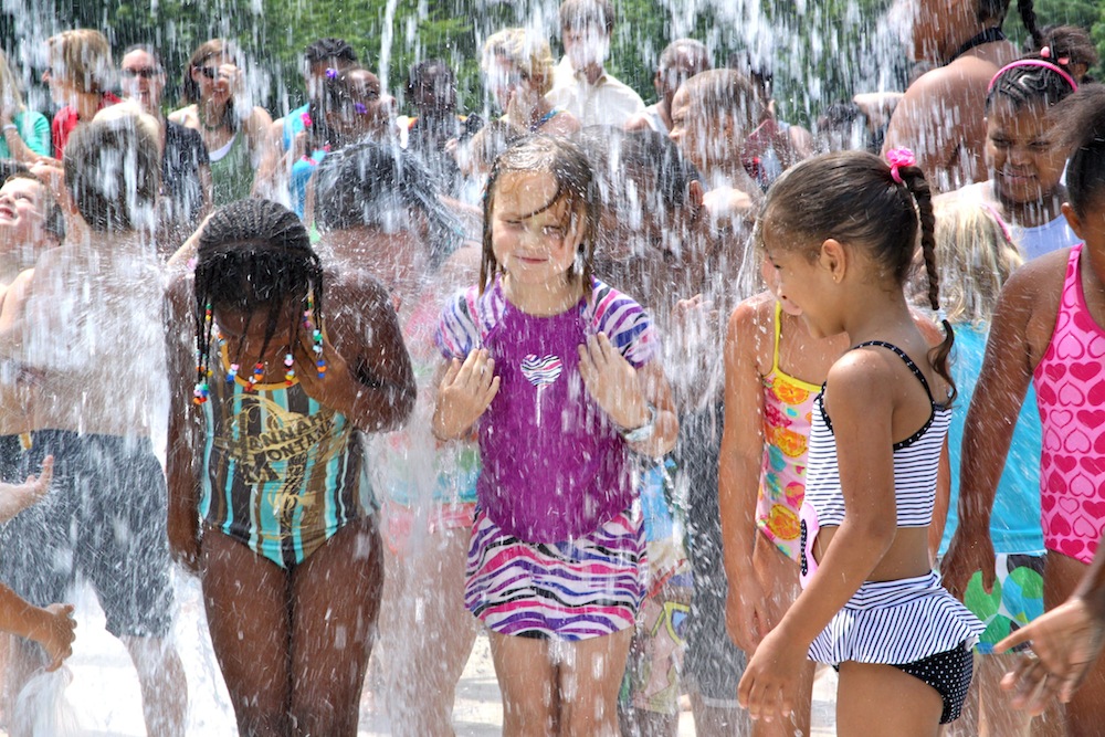 Sprayground at Riverside Park