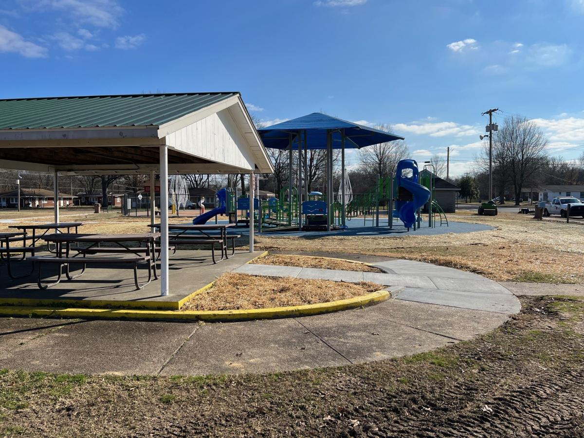 Play structure at Robert Coleman Park