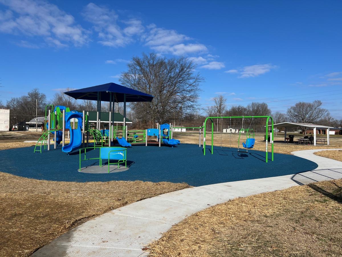 Accessible playground area at Robert Coleman Park