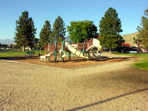 Ross Gold Park playground and park setting