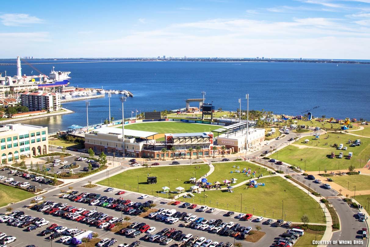 Community Maritime Park waterfront setting in Pensacola