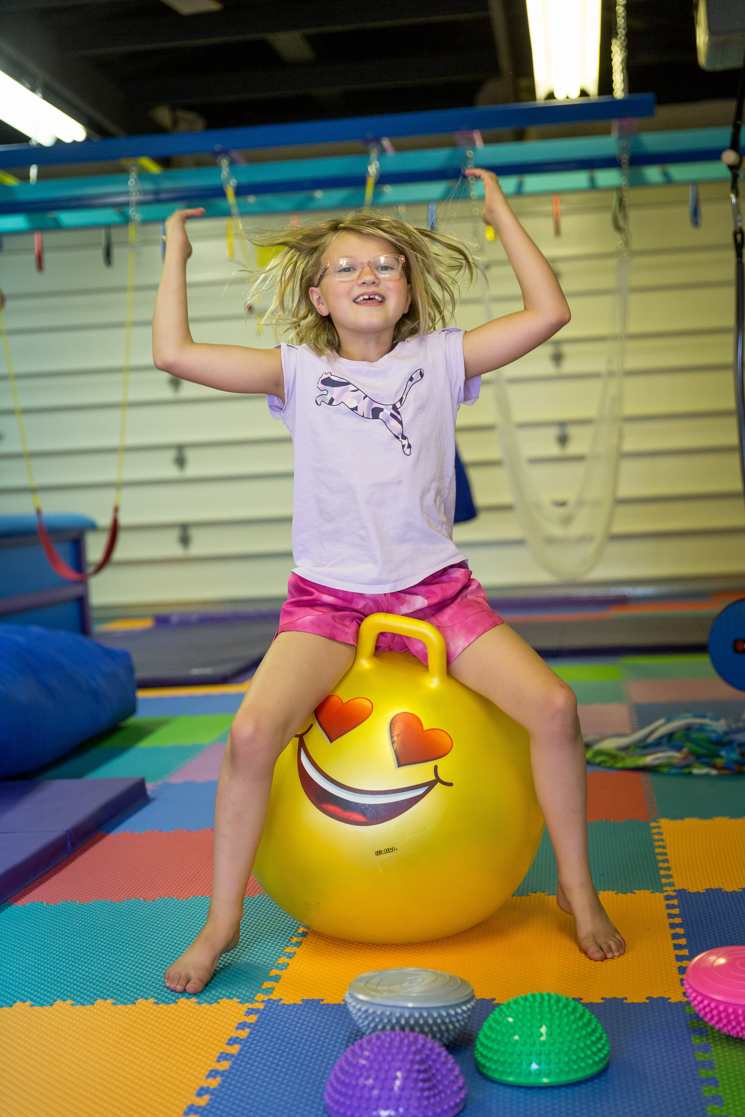 Birthday party setup at Rylee's Play Place