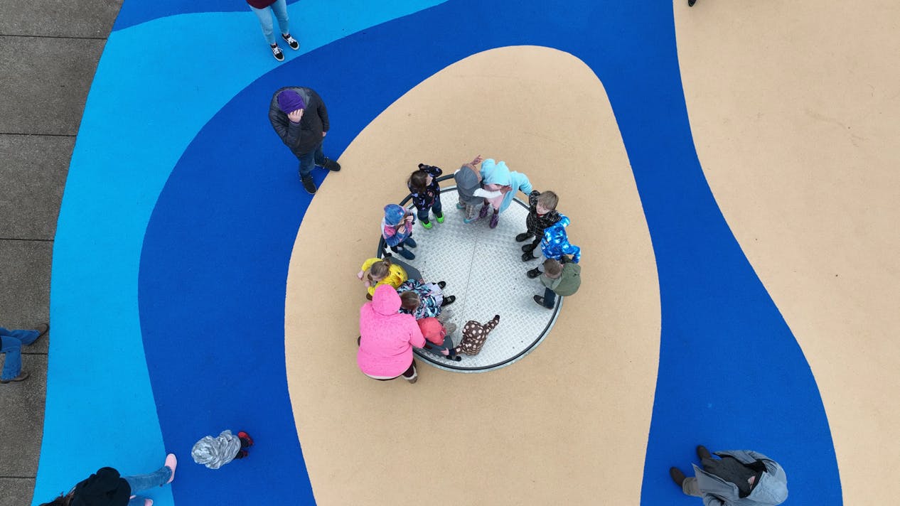 Ground-level spinner at Schooner Creek Discovery Park