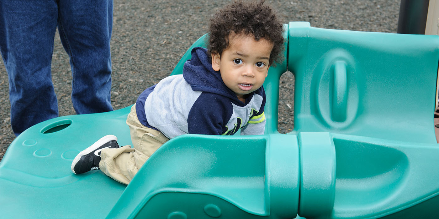 Children playing at Secor Barrier Free Playground