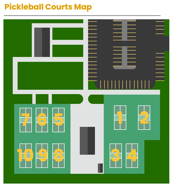 Site map graphic for the Shadow Pines recreation area