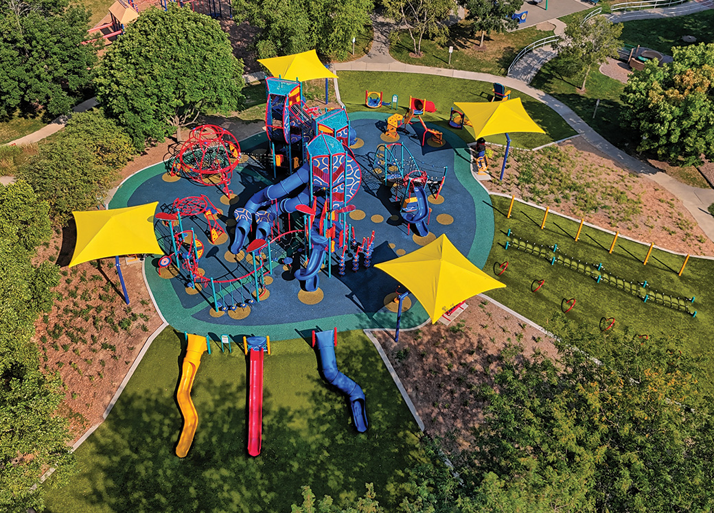 Renovated SIA Playground at Columbian Park in Lafayette
