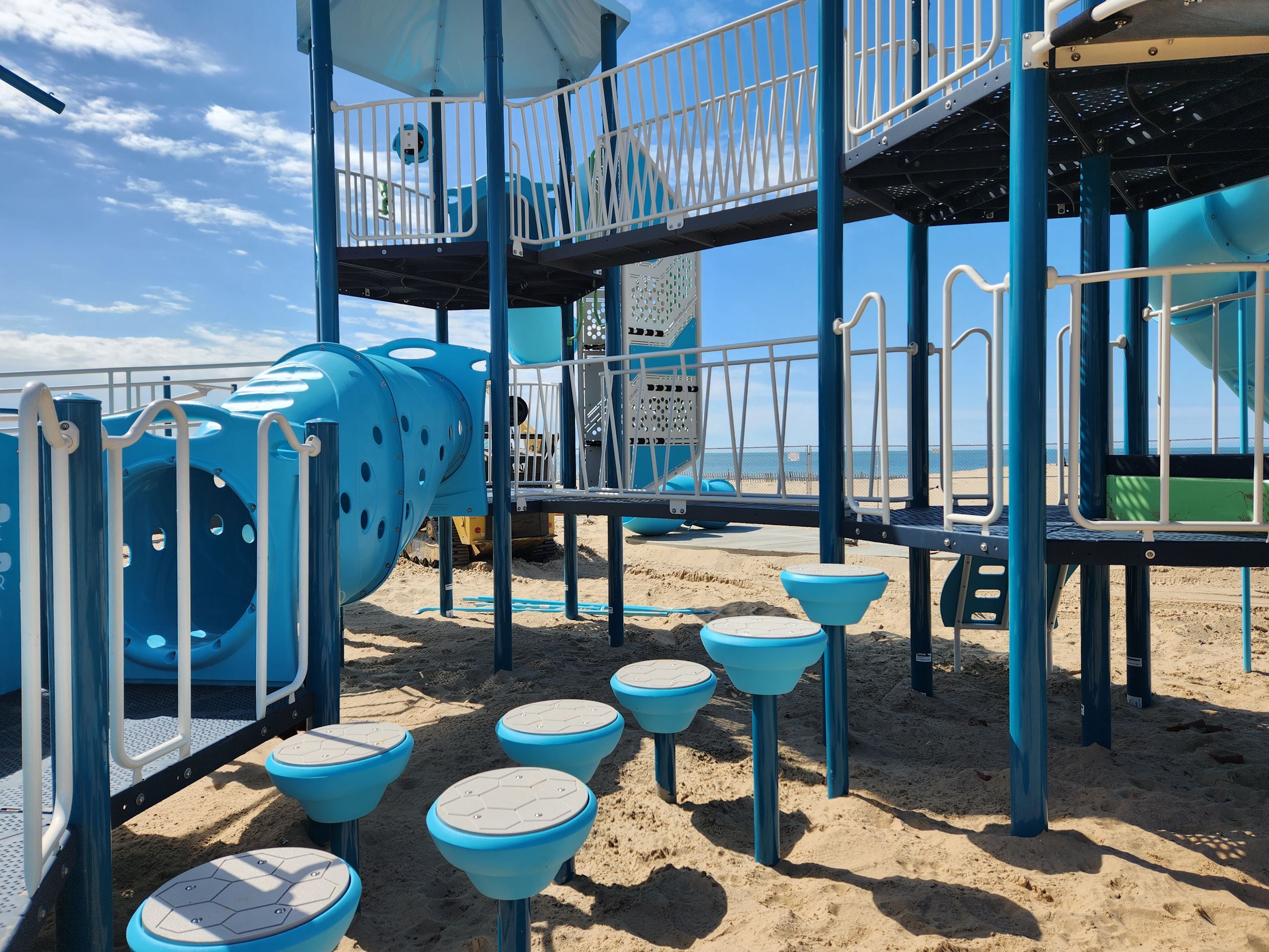 Silver Beach Playground during installation