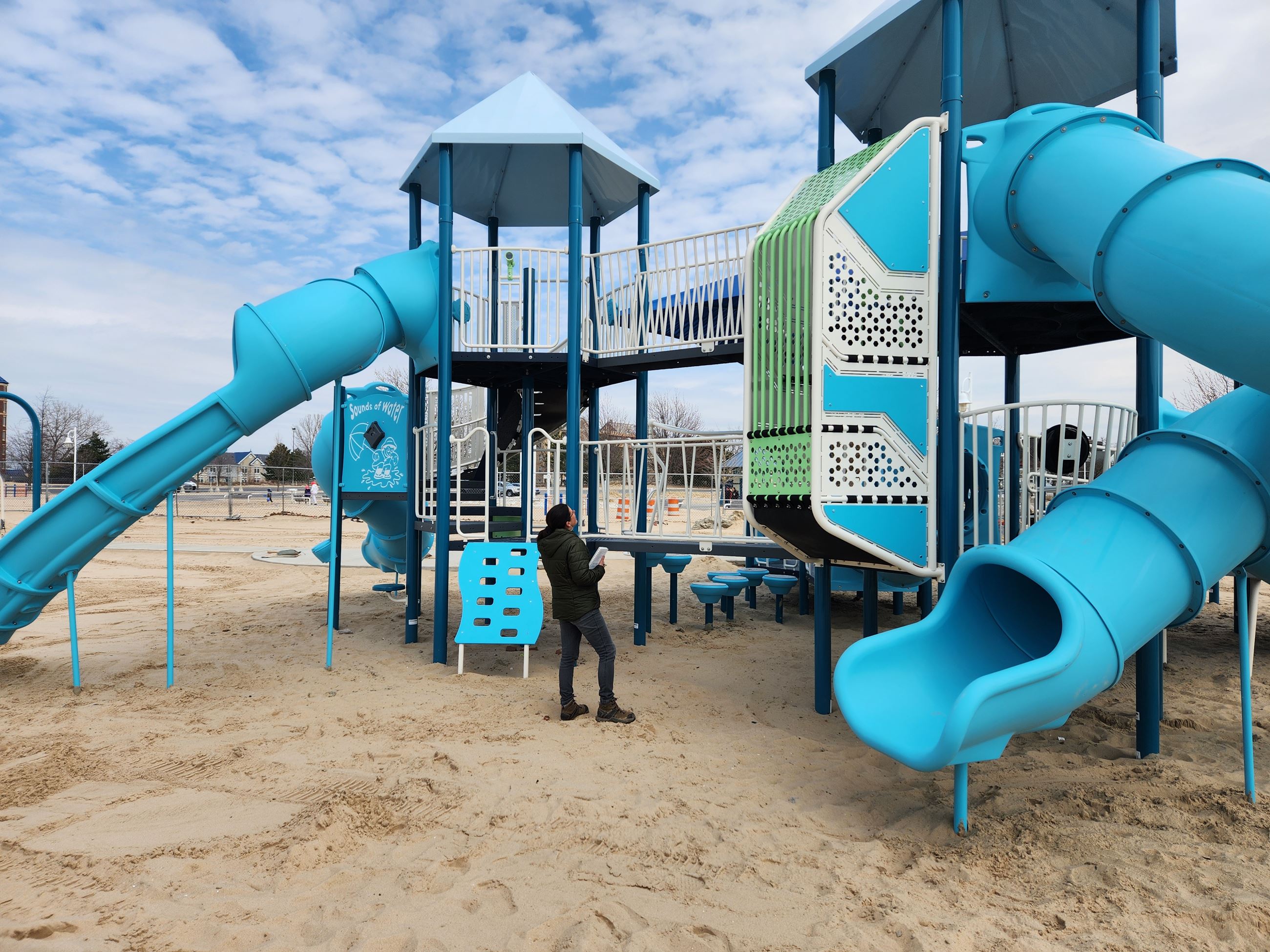 Silver Beach Playground installation progress