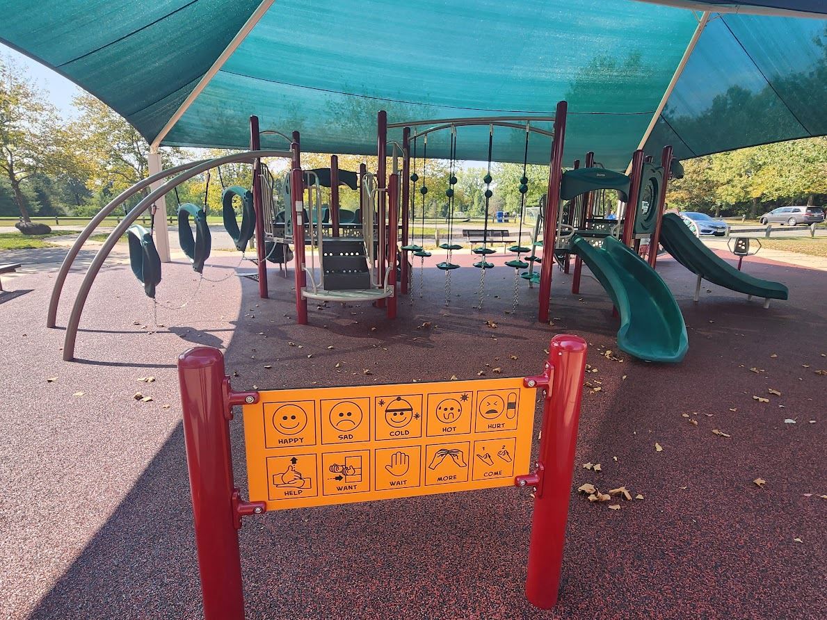 Smoyer Park playground surfacing and shade area