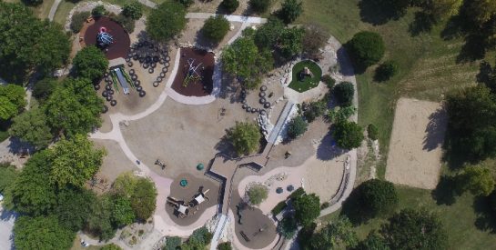 Aerial of Steinberg Playground