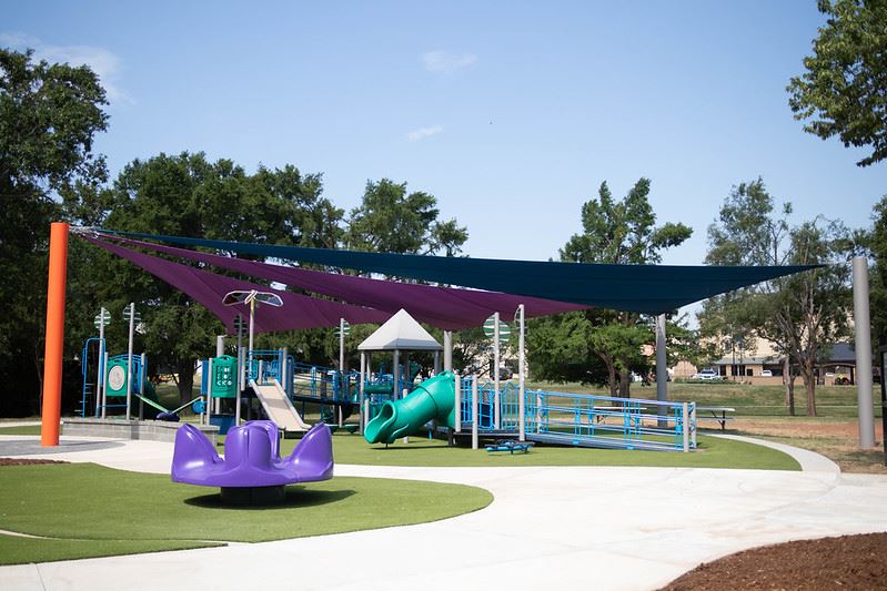Additional view of Strickland Park playground equipment