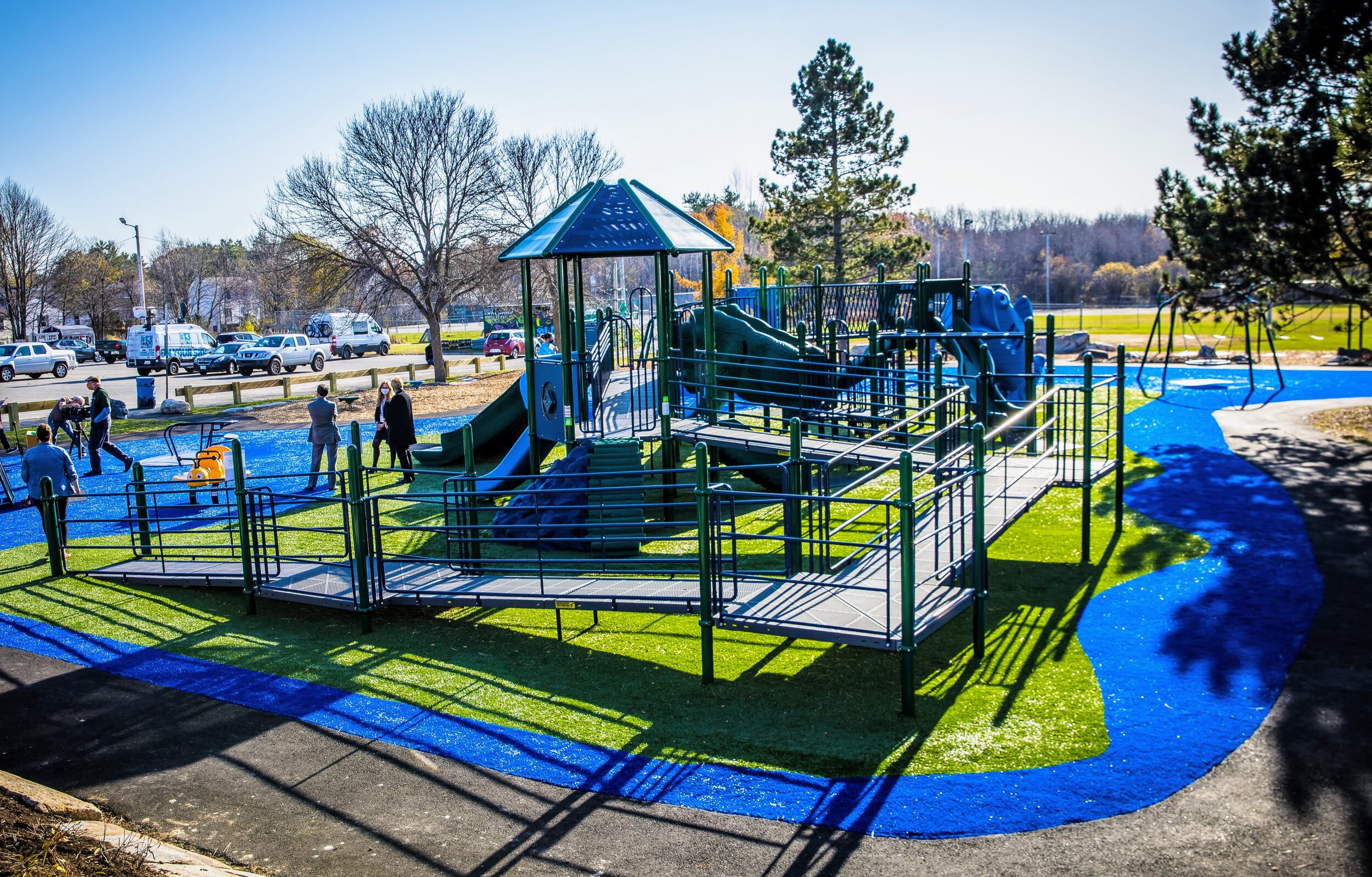 Inclusive playground at Talbot Community School in Portland