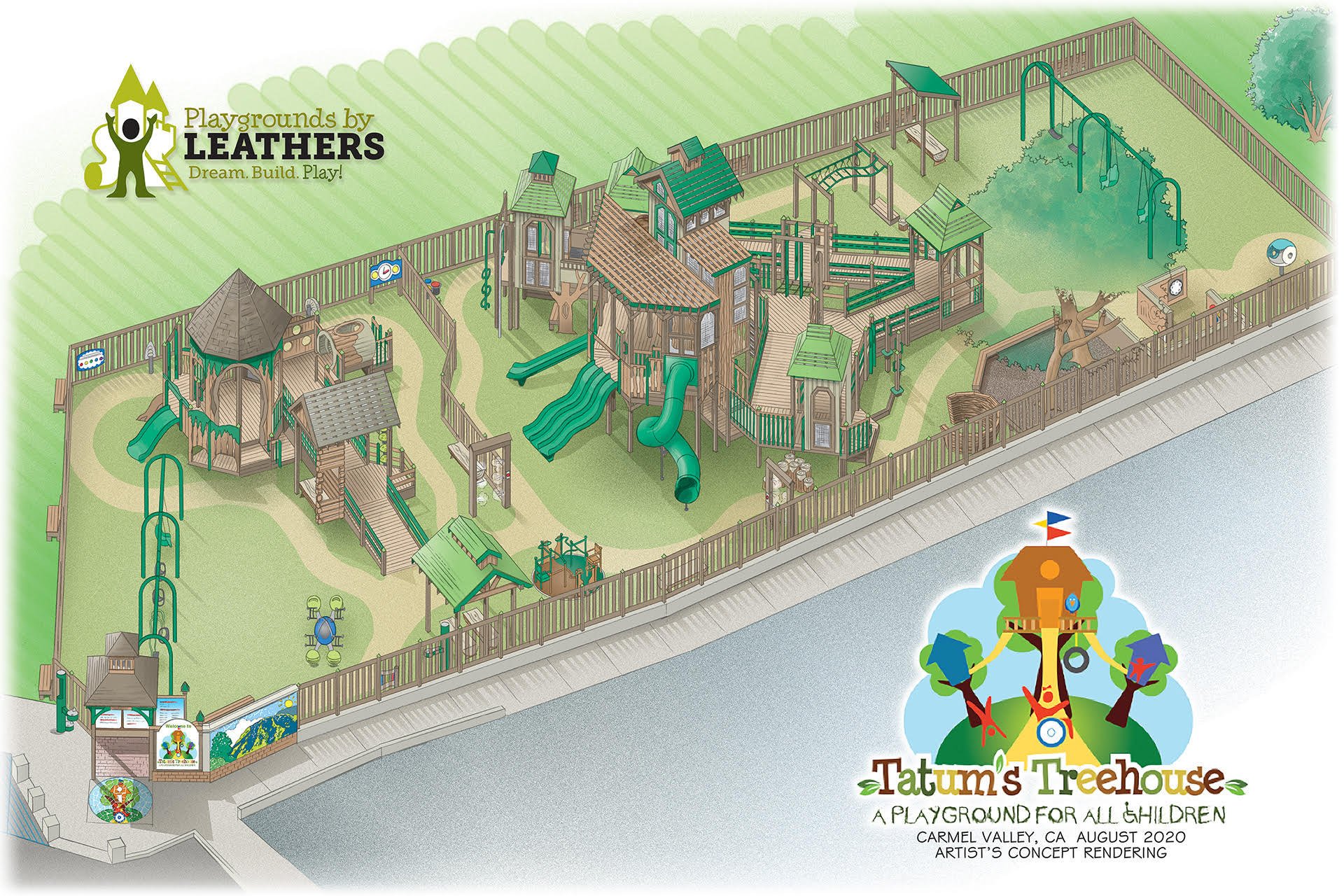 Rendering of Tatum's Treehouse in Carmel Valley