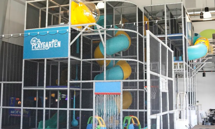 Indoor playground and toddler space at The PlayGarten