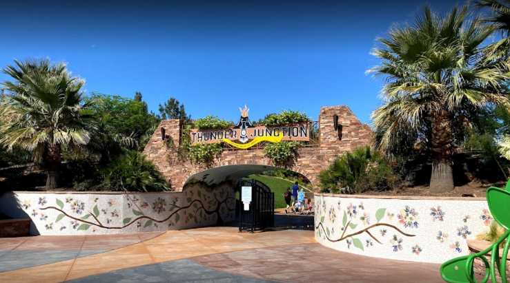 Thunder Junction park play structures and themed features