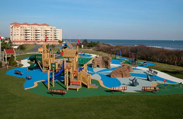 Tony's Place accessible playground from above