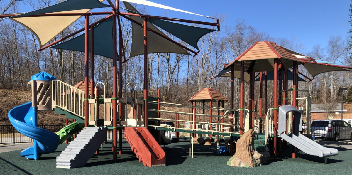 Town Hall Park all-abilities playground in Kent Lakes
