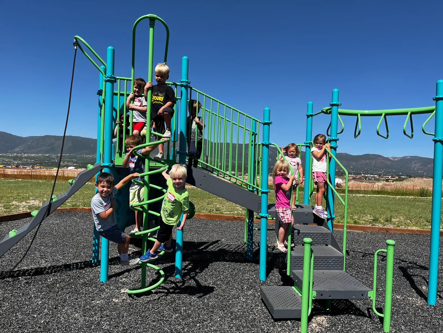 Inclusive playground equipment at Trinity Community Park