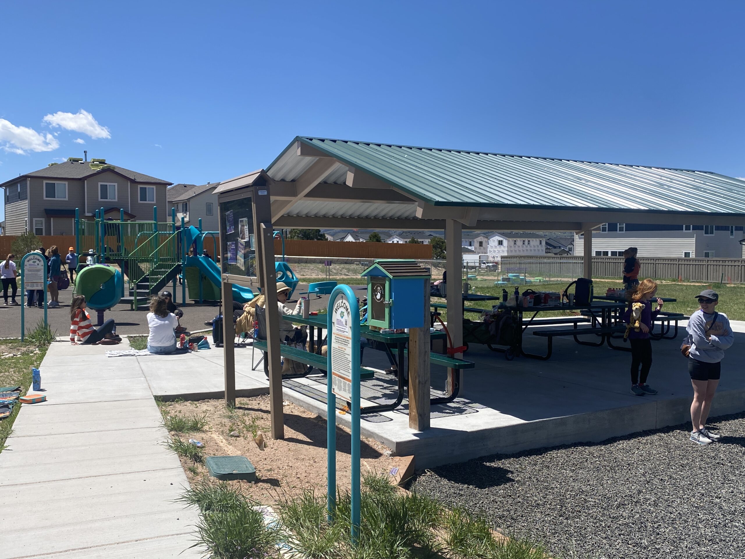Pavilion and seating area at Trinity Community Park