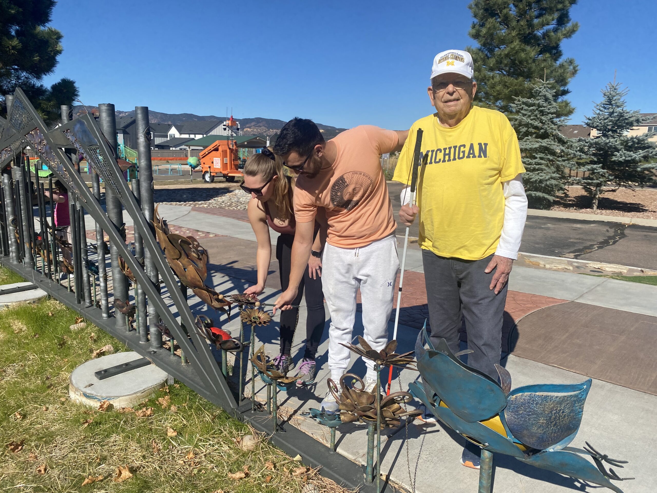 Sensory trail feature at Trinity Community Park