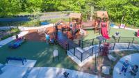 Accessible ramps at Waltham's universal playground