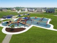 Multiple ramp access points at Waltham's universal playground