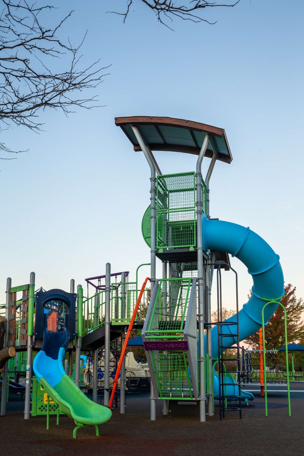 Large slide at the Universal Playground in Appleton