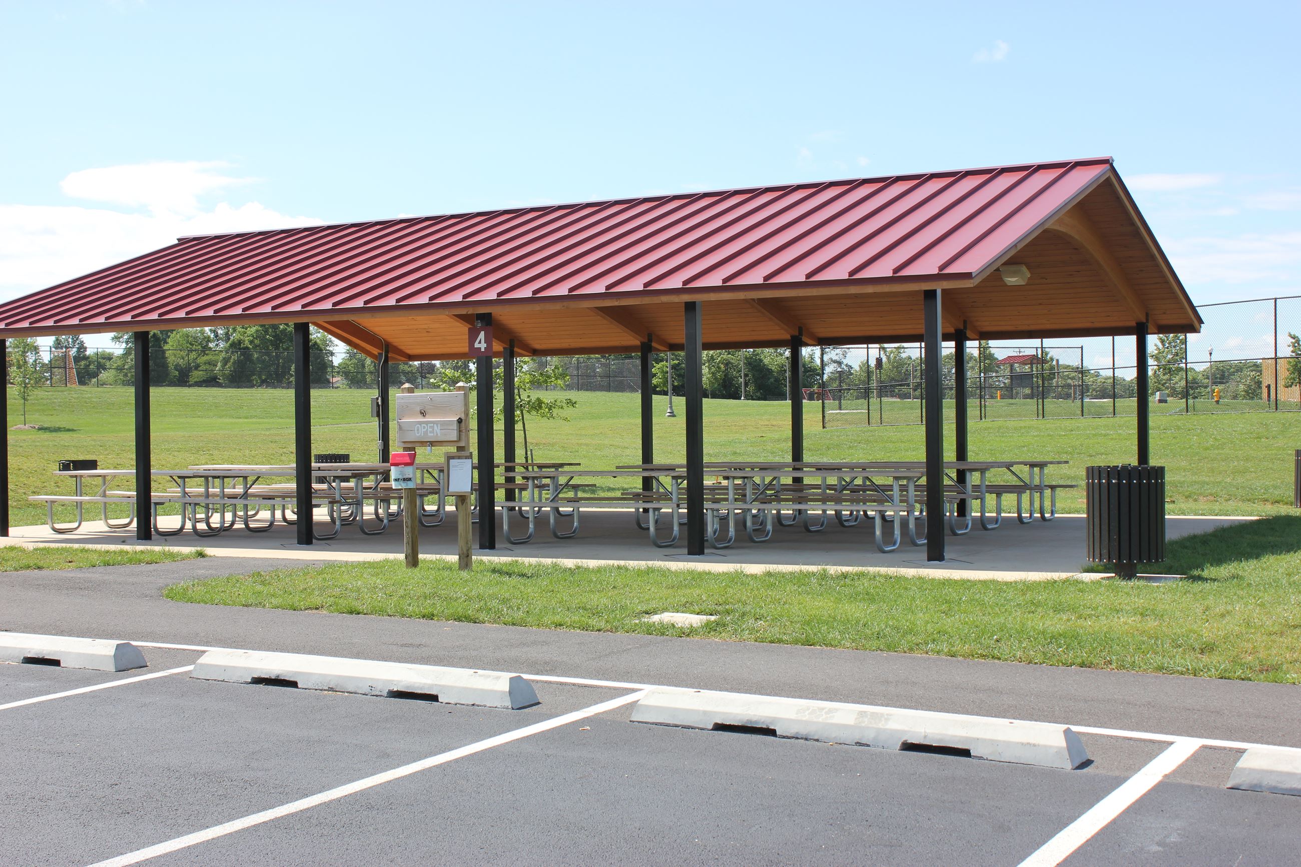 Picnic shelter at Urbana District Park