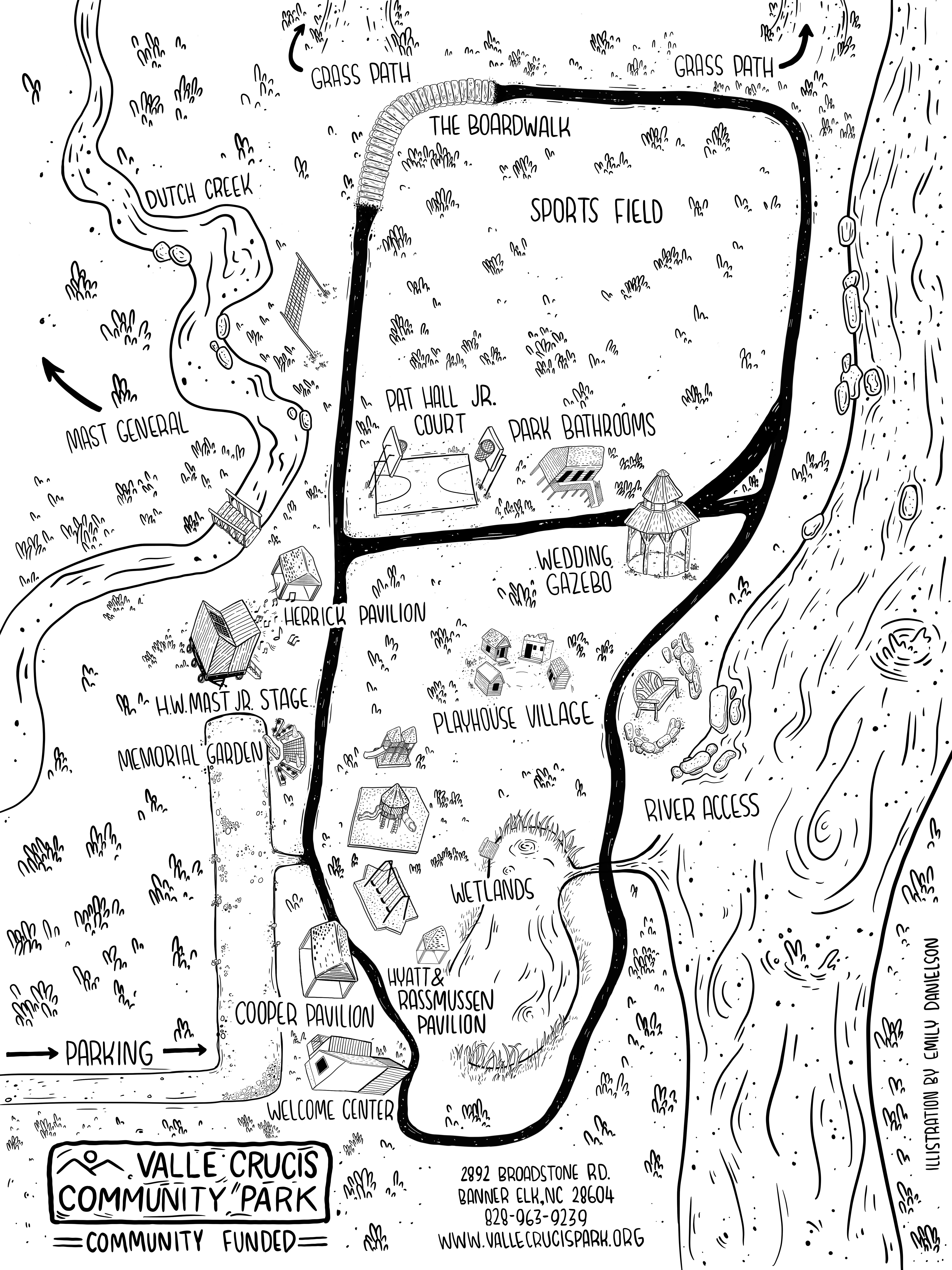 Map of Valle Crucis Community Park