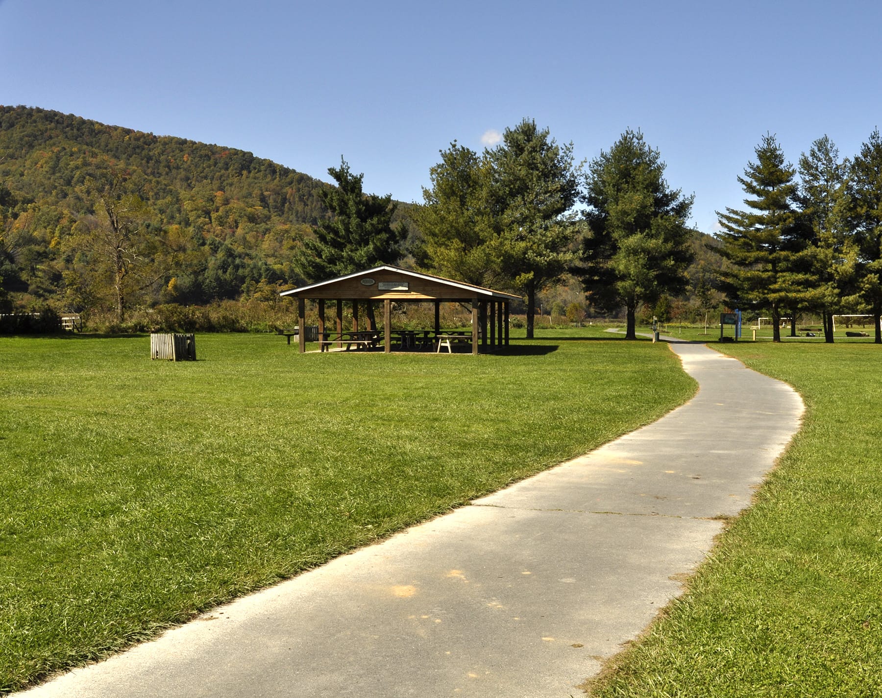 Picnic shelters at Valle Crucis Community Park