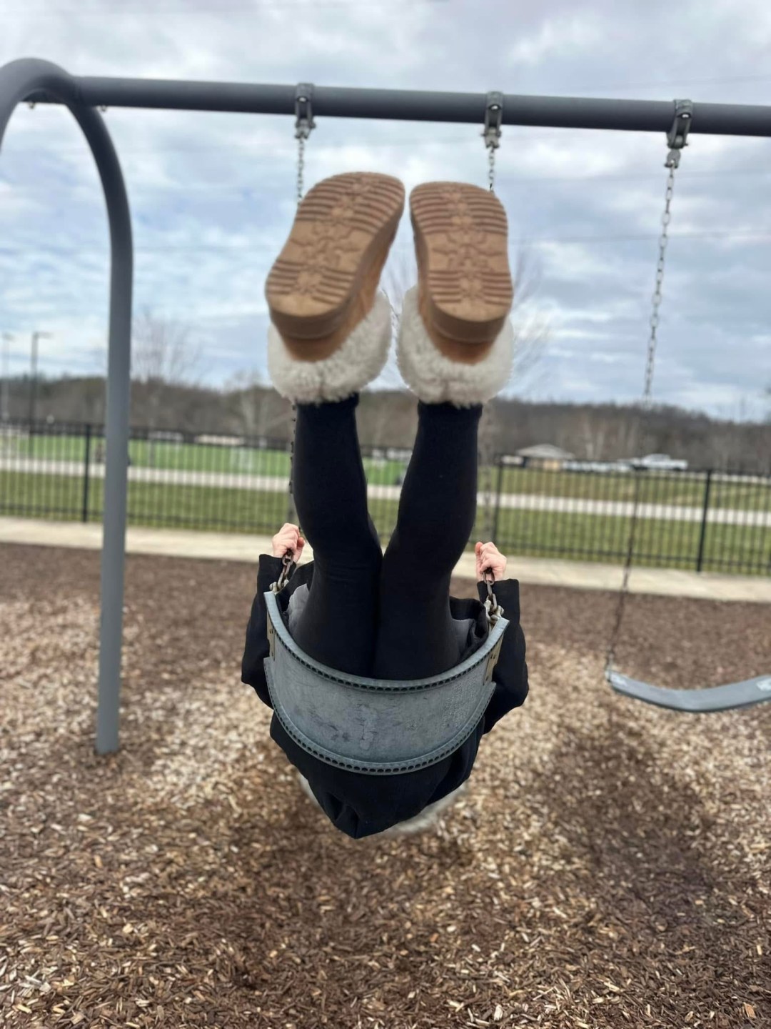 Inclusive playground equipment and surfacing at Valley Park