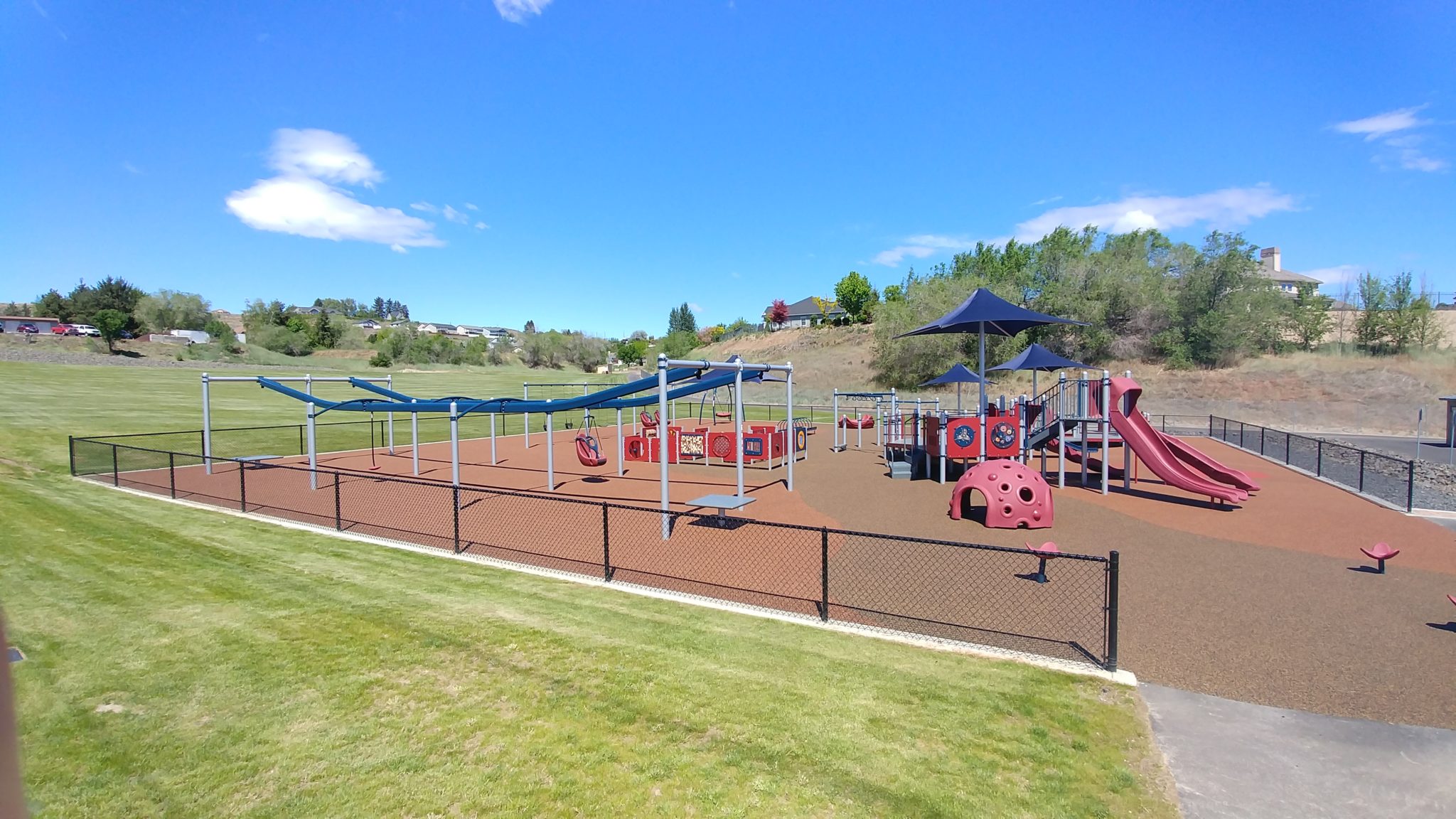 Play components and surfacing at Volunteer Park