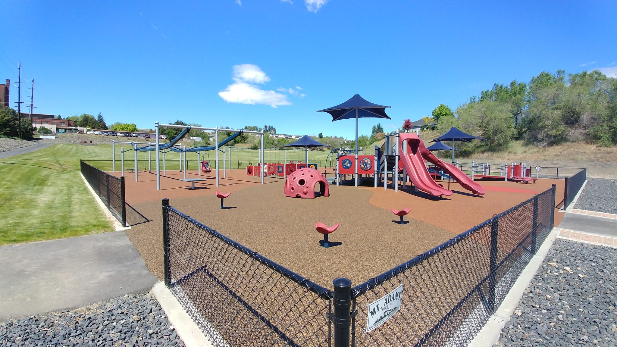 Accessible play equipment at Volunteer Park in Selah