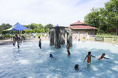 Wading pool near the Wabun play area