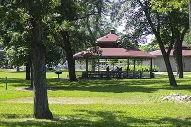 Wabun picnic pavilion near the play area