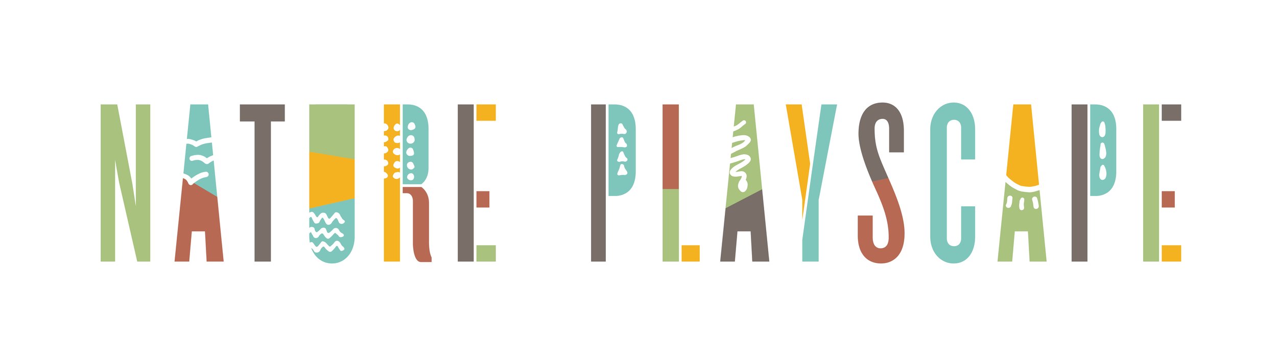 Wide view of the natural play environment at Wesselman Woods