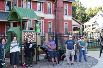 Inclusive pocket park in Springfield's McKnight neighborhood