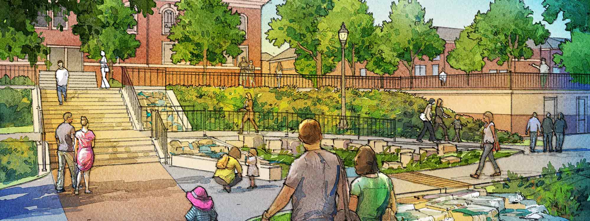 Wightman Park landscape and play rendering