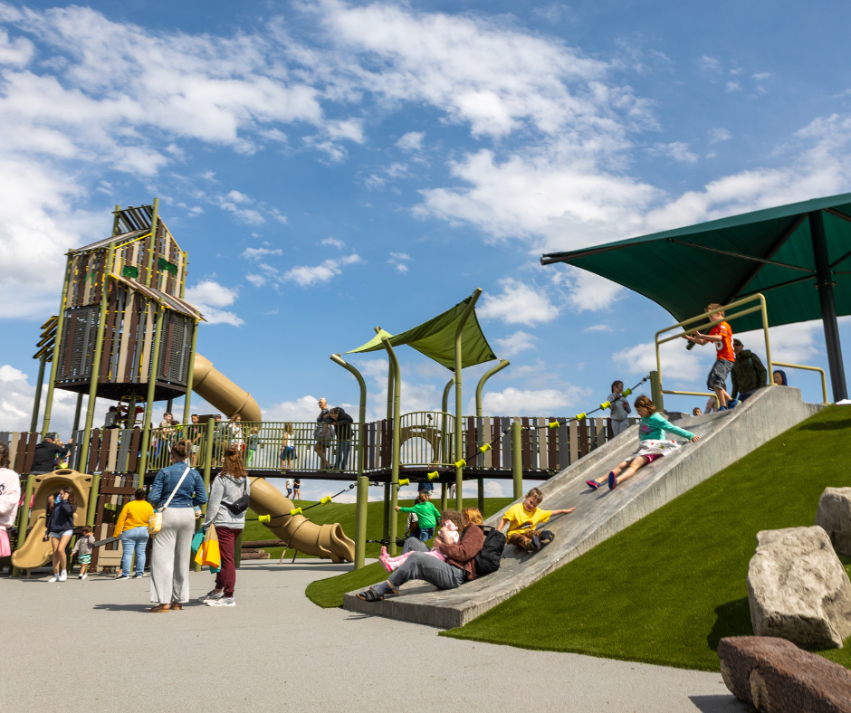 Children playing at Willow Bend Park in Loveland