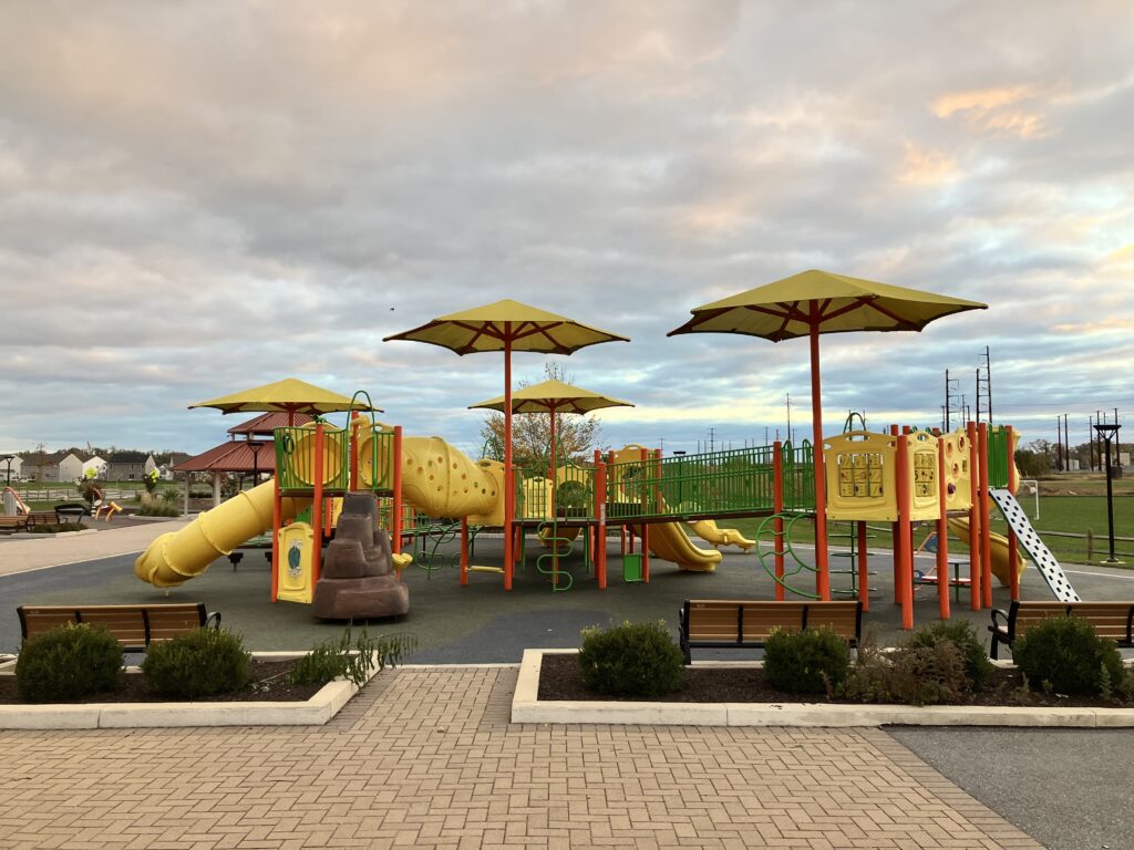 Accessible play area at Winding Hill Park