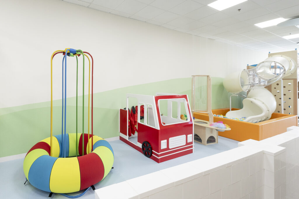 Low play equipment and toddler play area at Abracadabra Play & Café