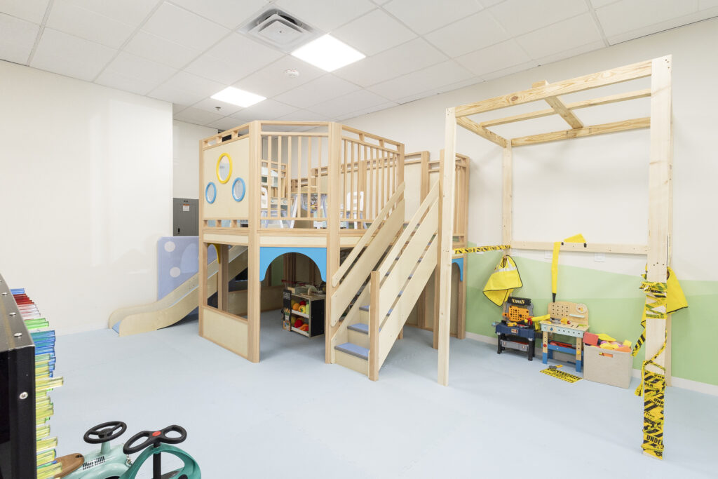 Imaginative play structure inside Abracadabra Play & Café