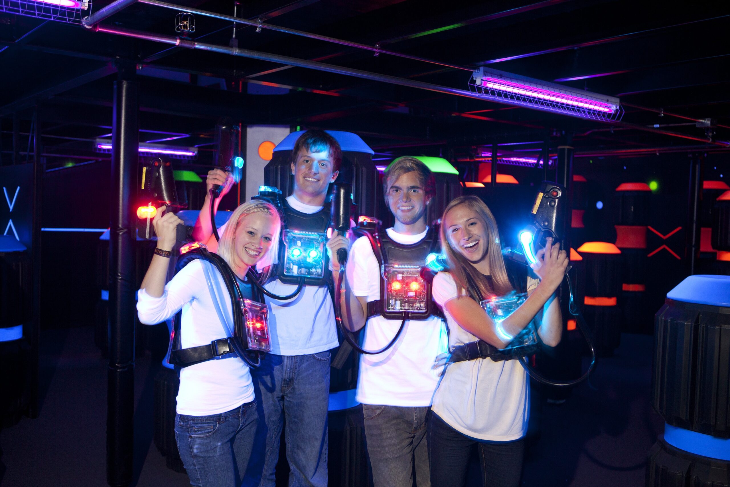 Laser tag area at Adventure Zone